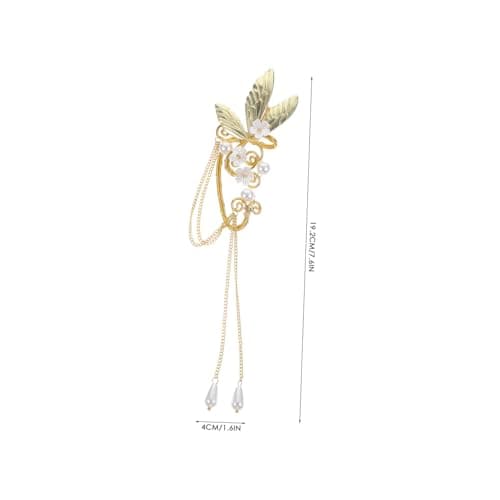 Hemobllo Boucles d'oreilles à clip dorées pour femmes et adolescentes - Anniversaire et fêtes - 2 pièces fendues légères