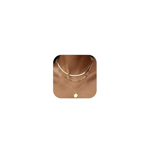 Collier femme acier inoxydable plaqué or 14K réglable et empilable Adramata