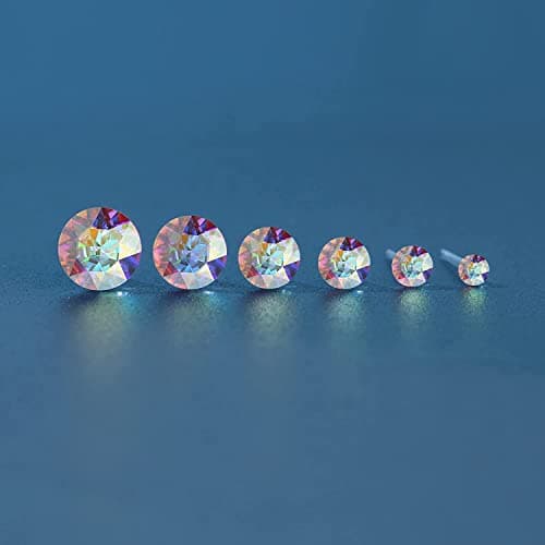 Adramata 12 paires boucles d'oreilles pour femme transparentes en plastique tragus helix cartilage piercing boucles d'or