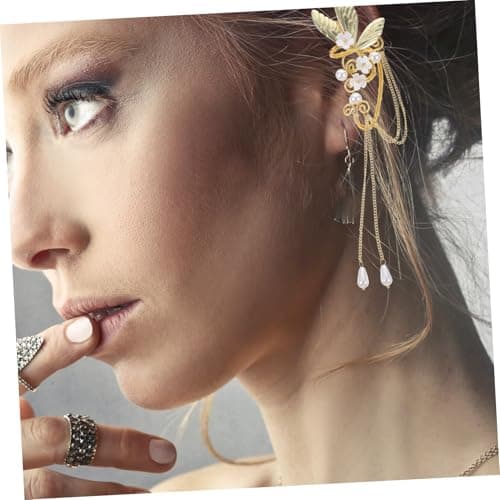 DIKACA Boucles Oreilles Aile et Franges Design Élégant et Léger Femmes et Filles Cadeau Anniversaire Festif 2 Pièces