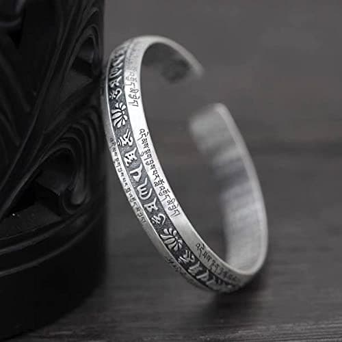 Bracelet Plaqué Argent CYSJ pour Femmes Nouveauté Zen Bouddha Mantra Lotus Meilleur Cadeau Anniversaire De Noël

Bracele