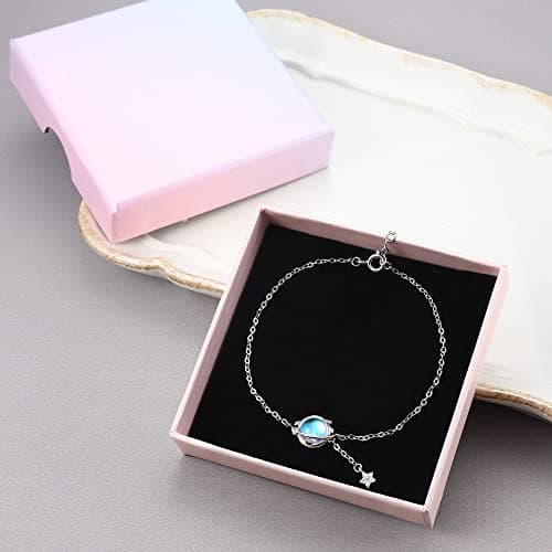 Bracelet Adramata Femme Argent 925 Pierre de Lune Brillants - Cadeau pour Elle - Fête des Mères Recycled Claim Standard