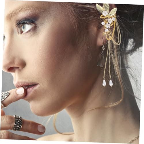 TOPPERFUN Boucles Oreilles Clips Dorées 2 Pièces pour Femmes Élégantes Fêtes Occasions Sans Perçage