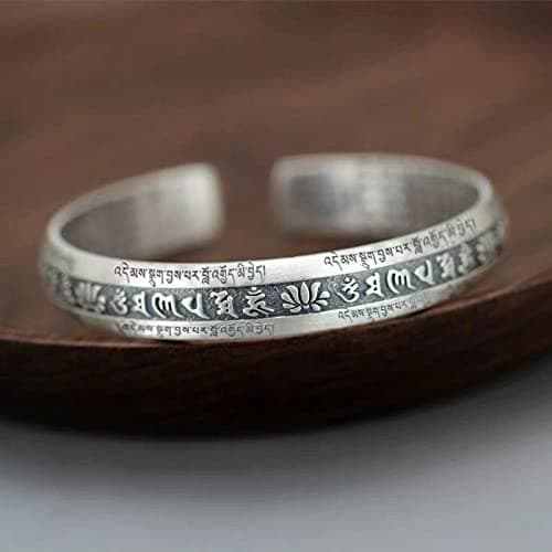 Bracelet Plaqué Argent CYSJ pour Femmes Nouveauté Zen Bouddha Mantra Lotus Meilleur Cadeau Anniversaire De Noël

Bracele