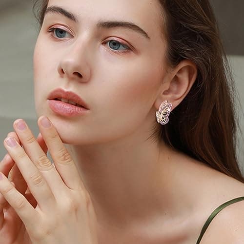 Richapex Boucles d'oreilles femme or 18 Carat Tendance Huggie Hoop Hypoallergénique pour Femmesbijoux avec Zirconium Cub