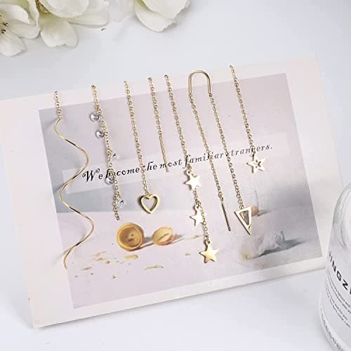 Adramata Boucles d'Oreilles en Acier Inoxydable pour Femmes Goutte Gland Usine Direct US