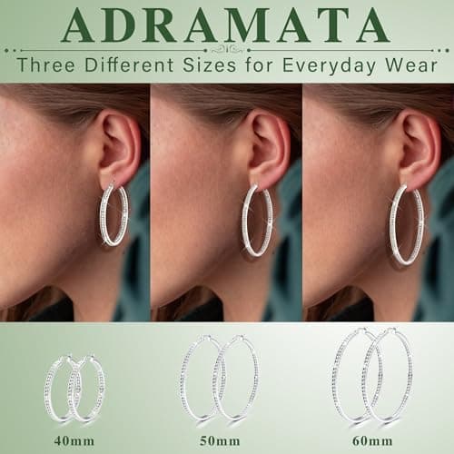 Adramata Créoles Acier Inoxydable Or Plaqué Femme Mode Recyclée 50mm Élégance Durabilité