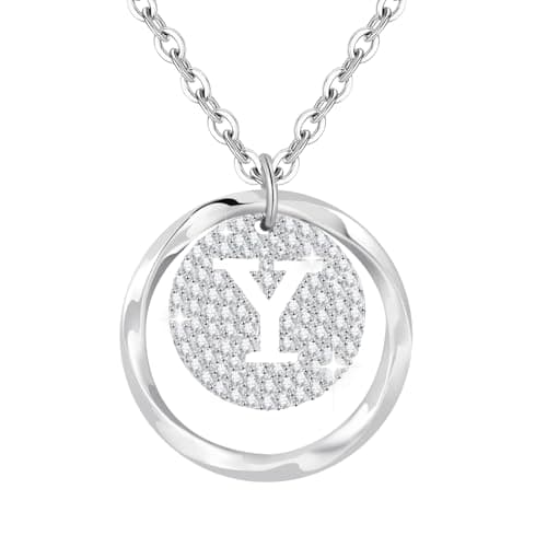 Colliers Initiales Femme Argent 925 Personalisés Cadeaux Noël Anniversaire — Y