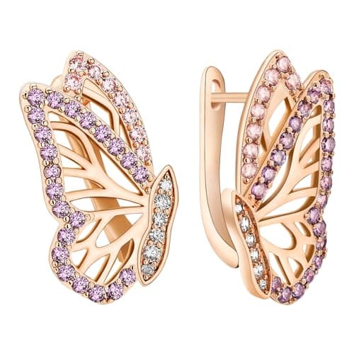 Richapex Boucles d'oreilles femme or 18 Carat Tendance Huggie Hoop Hypoallergénique pour Femmesbijoux avec Zirconium Cub