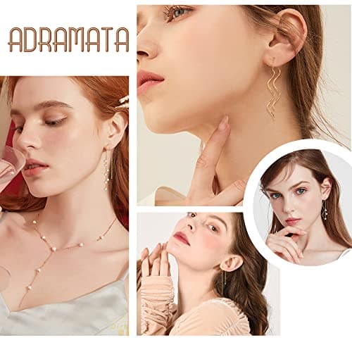 Adramata Boucles d'Oreilles en Acier Inoxydable pour Femmes Goutte Gland Usine Direct US