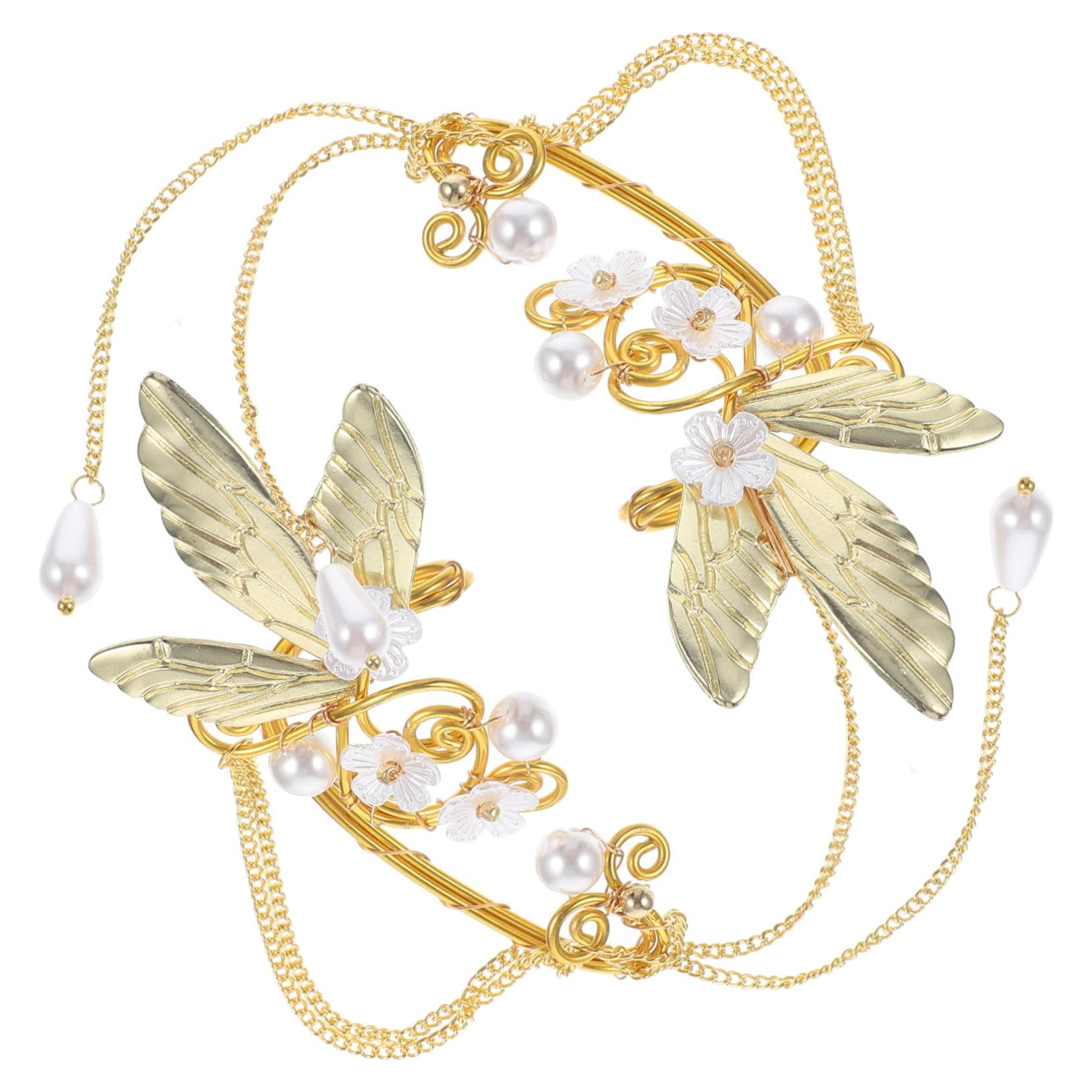 DIKACA Boucles Oreilles Aile et Franges Design Élégant et Léger Femmes et Filles Cadeau Anniversaire Festif 2 Pièces