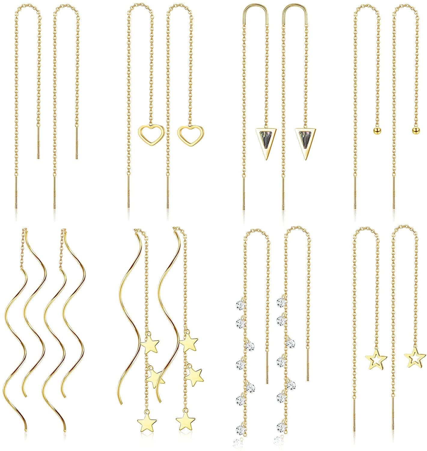 Adramata Boucles d'Oreilles en Acier Inoxydable pour Femmes Goutte Gland Usine Direct US