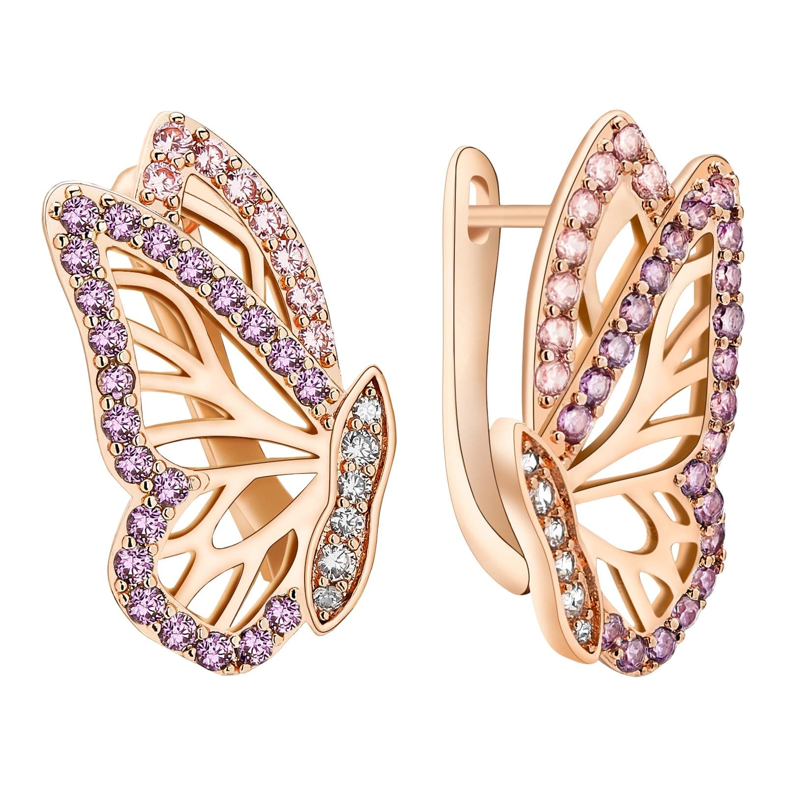 Richapex Boucles d'oreilles femme or 18 Carat Tendance Huggie Hoop Hypoallergénique pour Femmesbijoux avec Zirconium Cub